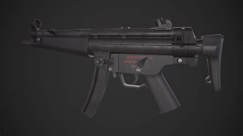 MP5 Submachine Gun - 3D Model by yn-delmund