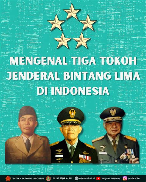 INFOGRAFIS MENGENAL TIGA TOKOH JENDERAL BINTANG LIMA DI INDONESIA