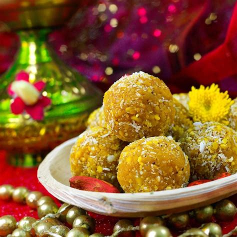 Premium AI Image | Indian Festival Laddu