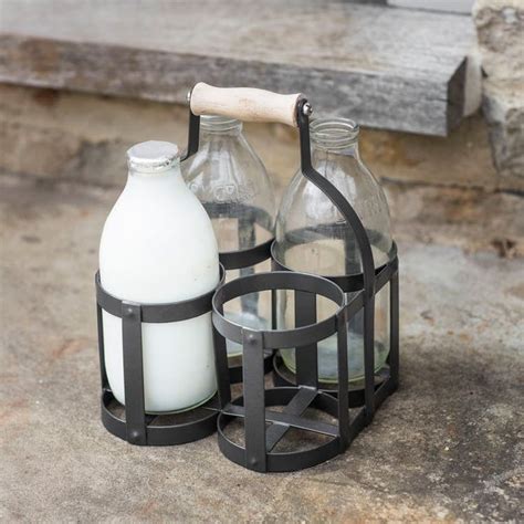 Milk Bottle Holder | Milk bottle holder, Milk bottle, Bottle holders