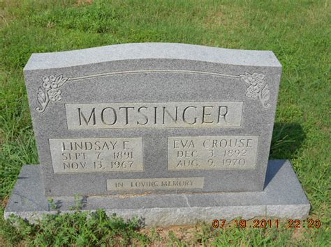 Lindsay Ellis Motsinger M Morial Find A Grave