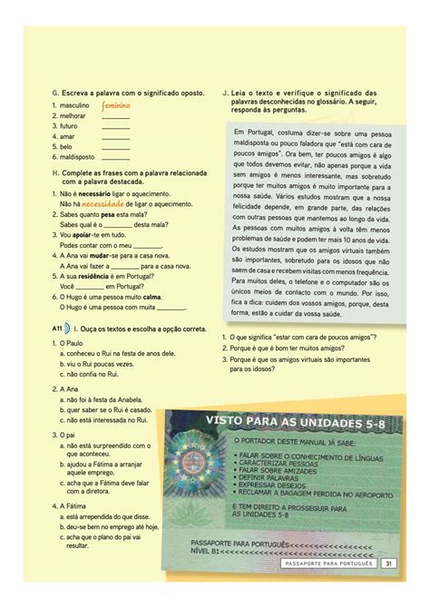 Passaporte Para Portugu S Pack Livro Do Aluno Caderno De