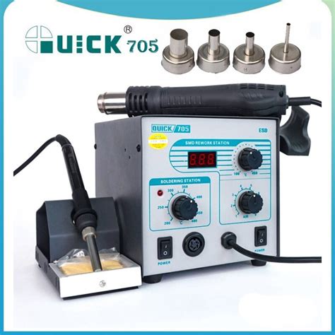 Yaxun 852D Hot Air Gun And Soldering 2 In 1 SMD Rework Station Slshop Lk
