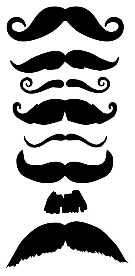 Mustache Template Printable