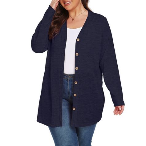 Cueply Womens Plus Size Cardigan Long Sleeve Lightweight Sheer Open Front Knited Cardigan 1x 4x