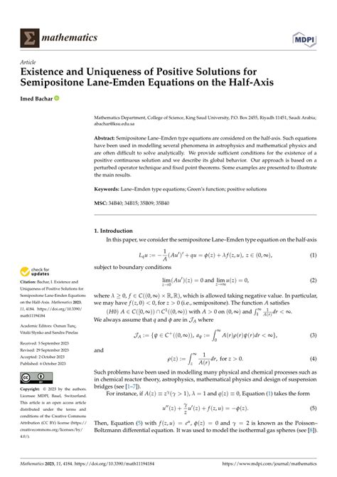 Pdf Existence And Uniqueness Of Positive Solutions For Semipositone