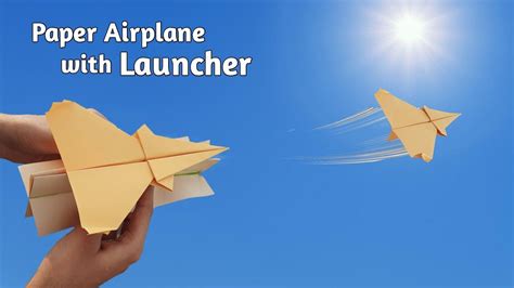 paper plane launcher - how to make a paper airplane launcher, paper plane making easy, paper ...