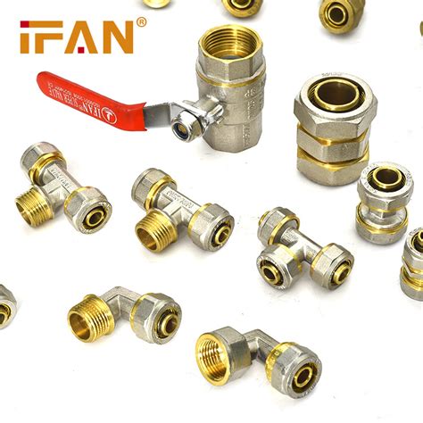 Ifan Wholesale High Pressure Pex Al Pex Pipe Fittings Brass