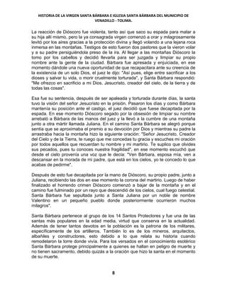 Historia De La Virgen E Iglesia Santa Barbara De Venadillo Pdf