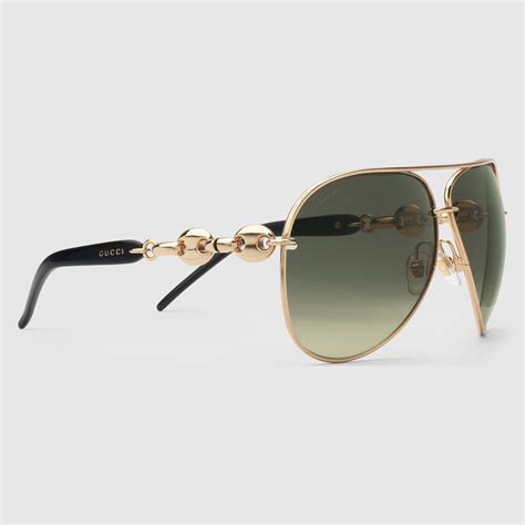 Gold Aviator Sunglasses Gucci Women S Aviator I