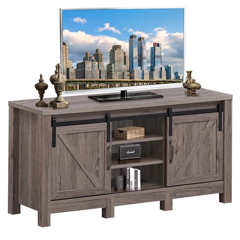 Costway 60 Tv Stand Media Entertainment Center Console Cabinet