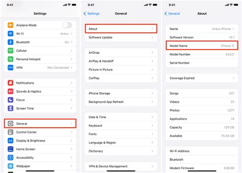 How To Know Your Iphone Or Ipad Name And Model Number