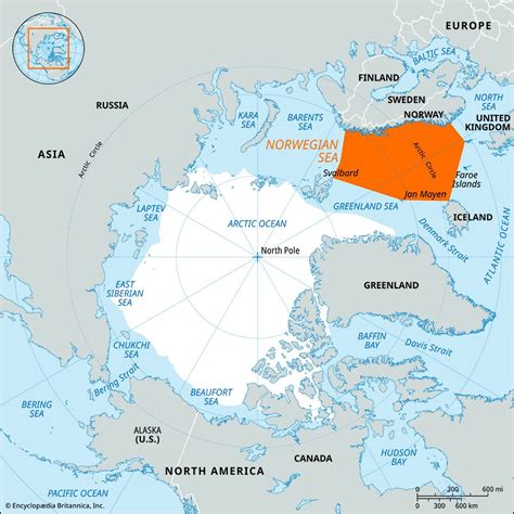 Norwegian Sea | Map, Depth, & Facts | Britannica