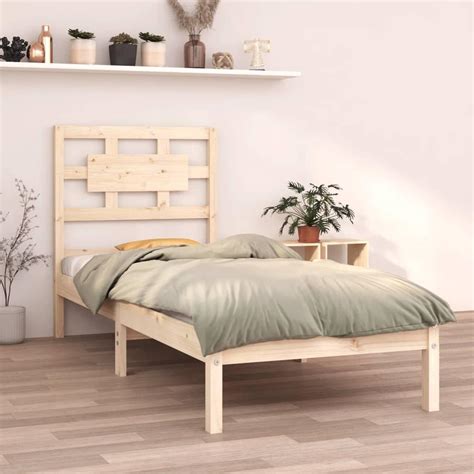 Beds Bed Frame Solid Wood X Cm Small Single Berkfield Home