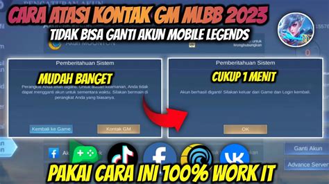 Mudah Banget Cara Atasi Kontak Gm Mobile Legends Cara Ganti