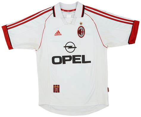 Ac Milan Away Football Shirt Sponsored By Opel