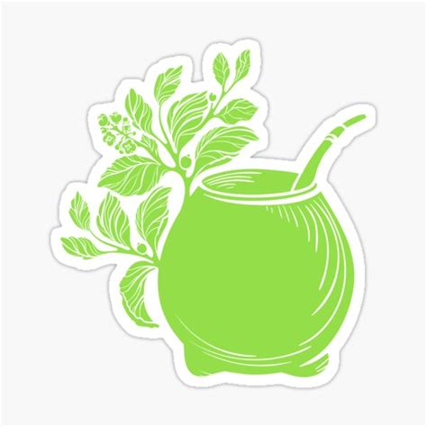 Yerba Mate Sticker For Sale By Flamini Redbubble