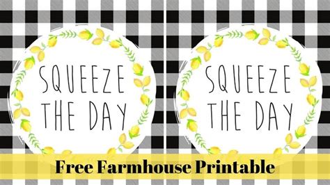 Free Farmhouse Lemon Printable Free Printable Wall Art Free