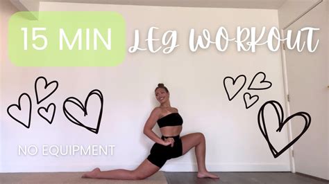 15 MIN LEG WORKOUT Inner Outer Thighs Quads Glutes Hamstrings