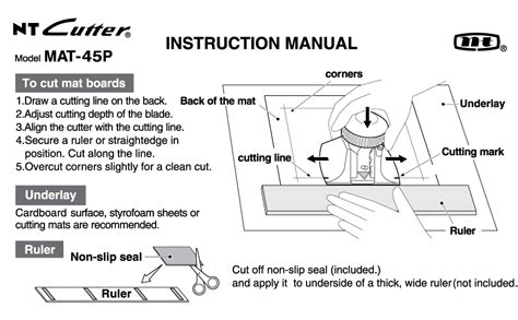 NT Professional Mat Cutter, 45 Degree Bevel Mat Board Cutter, 1 Cutter ...