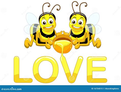 Bee In Love Royalty Free Stock Photo Image 16754015