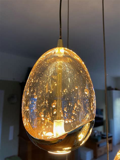 Hanglamp Egg Goud Glas Lichts H Vol Verlichting