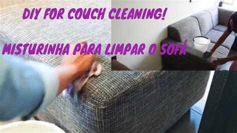 HOW TO CLEAN A FABRIC COUCH COMO LIMPAR O SOFA DE TECIDO YouTube