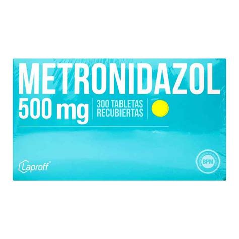 METRONIDAZOL 500 MG CAJA X 300 TABLETAS LAPROFF