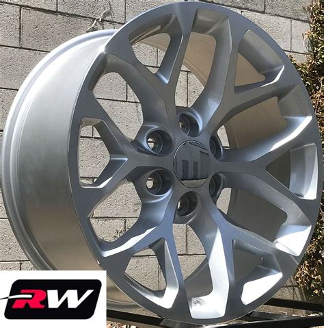 X Inch Gmc Yukon Factory Style Snowflake Wheels Silver Machined