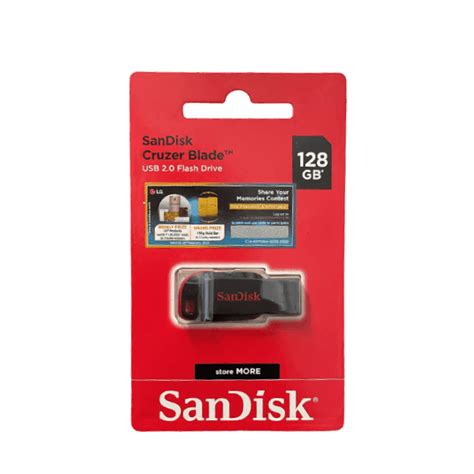 SanDisk Cruzer Blade 128GB USB 2.0 Pen Drive (SDCZ50-128G-I35)