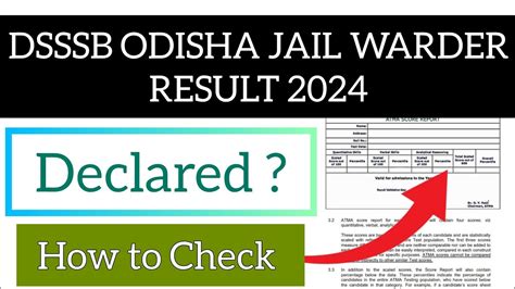 DSSSB Jail Warder Result 2024 How To Check DSSSB Jail Warder Result