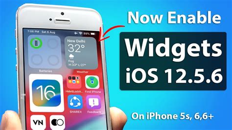 Now Enable Widgets On Ios 12 5 6 On Iphone 5s 6 6 Ios 12 5 6 Big