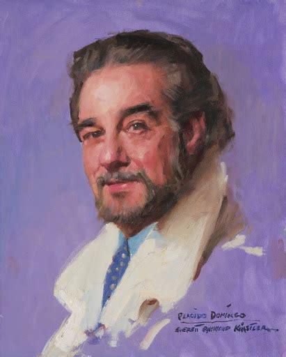 Placido Domingo Everett Raymond Kinstler Google Arts Culture