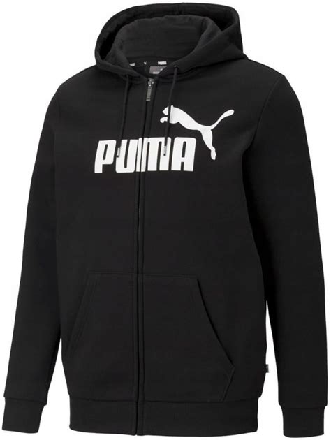 SPORTOWA BLUZA MĘSKA DRESOWA ROZPINANA BAWEŁNIANA Z KAPTUREM PUMA ESS