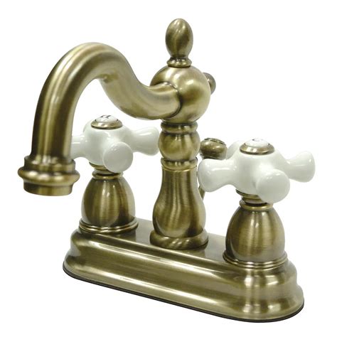 Kingston Brass Victorian 4 In Centerset 2 Handle Bathroom Faucet In