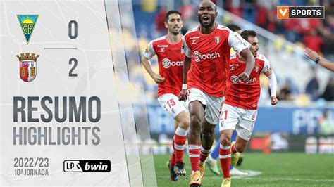 Highlights Resumo Estoril Praia 0 2 SC Braga Liga 22 23 10 YouTube