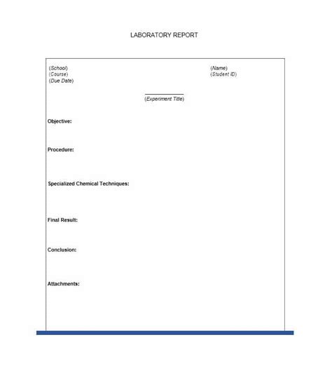 Lab Report Template Chemistry 7 PROFESSIONAL TEMPLATES