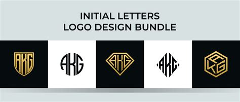 Initial letters AKG logo designs Bundle 4916844 Vector Art at Vecteezy