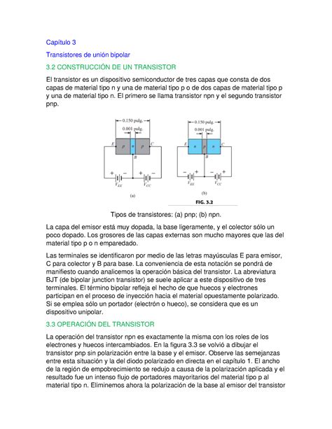 Electronica Pia Cap Tulo Transistores De Uni N Bipolar