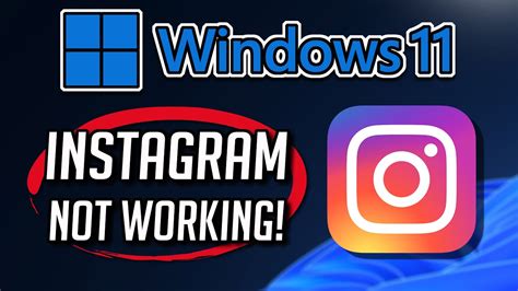 Fix Instagram Not Working In Windows Tutorial