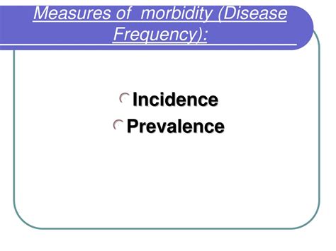 Ppt Measures Of Disease Frequency Powerpoint Presentation Free