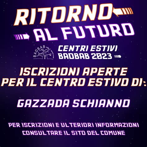 Centro Estivo Gazzada Schianno Ritorno Al Futuro