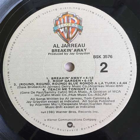 Al Jarreau Breakin Away Vinyl Lp Us Original Hhv