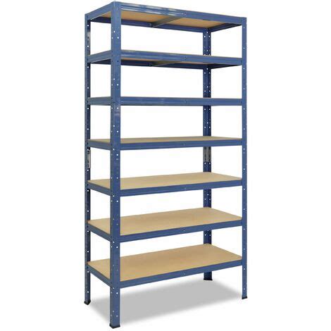 Shelfplaza HOME 230x23x30 Cm Scaffale Metallo Per Carichi Pesanti Blu