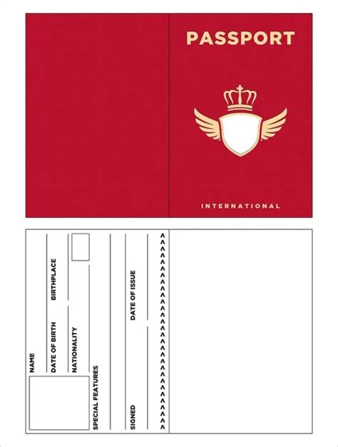 Passport Templates Word Excel Samples