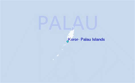 Koror, Palau Islands Tide Station Location Guide