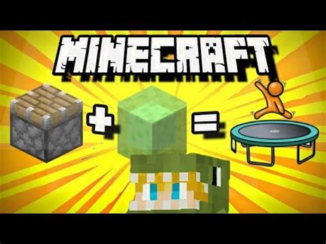 Como Hacer Un Trampolin En Minecraft Youtube