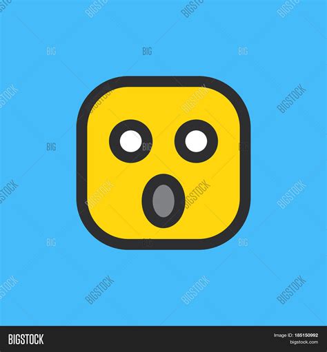 Face Open Mouth Emoji Vector And Photo Free Trial Bigstock