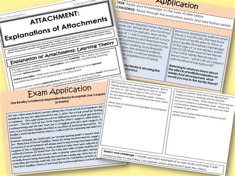 Attachment Complete Section Aqa A Level Psychology Teaching Resources