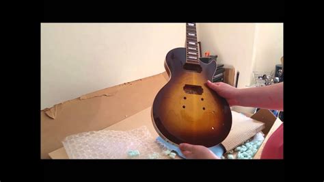 Precision Guitar Kits Les Paul Project Unboxing Youtube